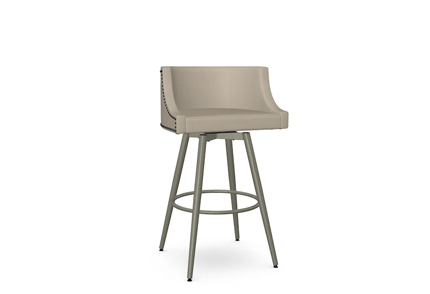 Boudoir Customizable Radcliff Swivel Bar Stool by Amisco at A1 Furniture & Mattress