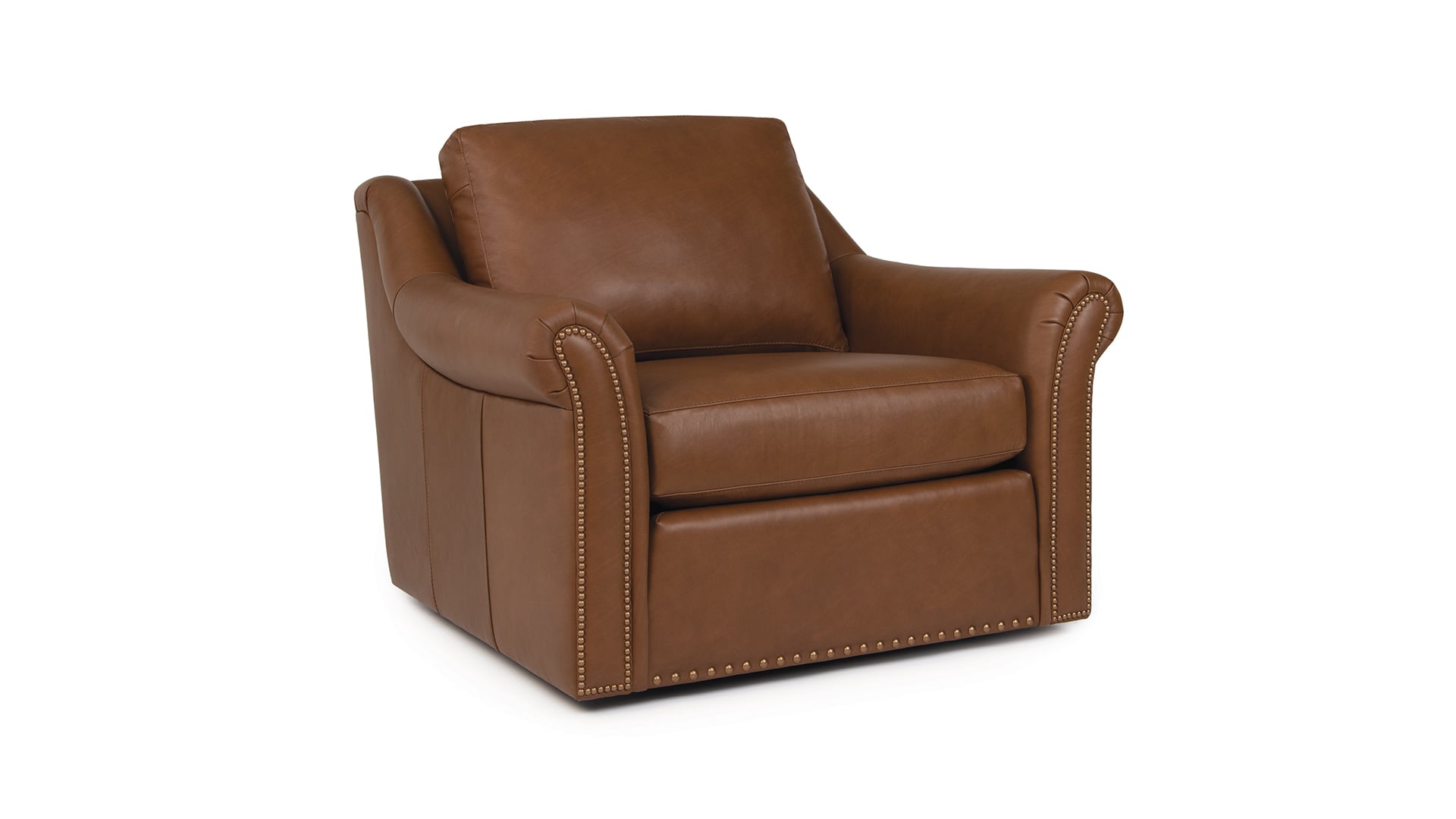 Smith Brothers Build Your Own 9000 Series 9021-56 Customizable Leather Swivel Chair | Zak's Home ...