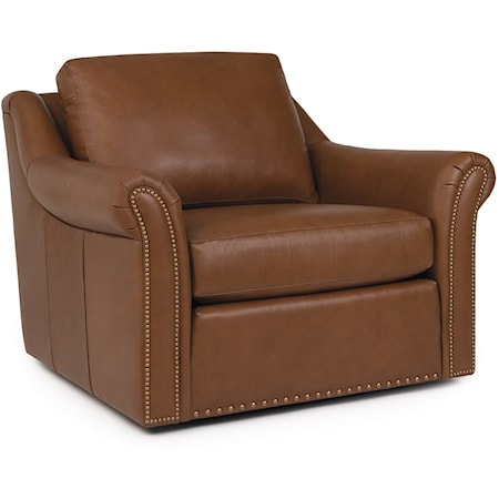 Customizable Leather Swivel Chair