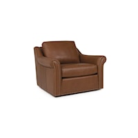 Customizable Leather Swivel Chair