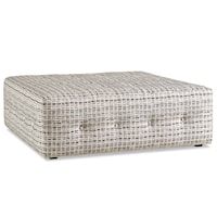 Contemporary Ottoman with Button Tufting