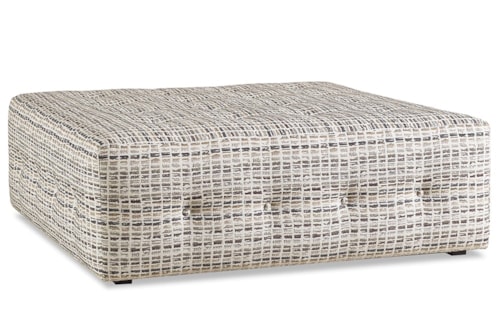 Contemporary Ottoman with Button Tufting