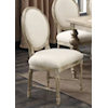 Emerald Interlude Upholstered Side Chair White Linen