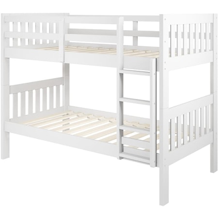 White Twin Twin Mission Bunk