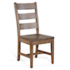 Sunny Designs Doe Valley Ladderback Chair w/ Stretcher, Wood Seat