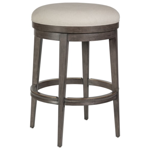 Cecile Backless Swivel Barstool