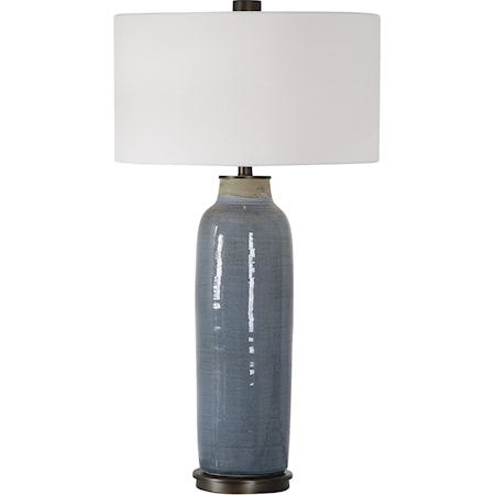 Vicente Slate Blue Table Lamp