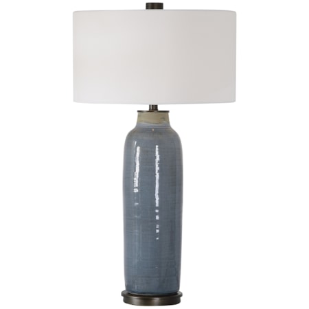Vicente Slate Blue Table Lamp