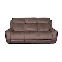 Casual Power Reclining Sofa with Drop-Down Table