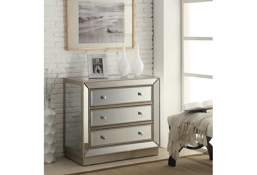 Accents by Andy Stein Three Drawer Chest at Sadler's Home Furnishings