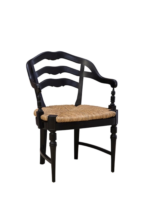 Traditional Arm Chair with Rush Seat