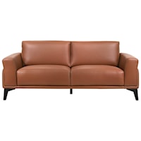 Contemporary Sofa with Exposed Wood Legs