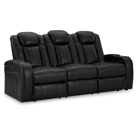 Pwr Rec Sofa With Adj Headrest