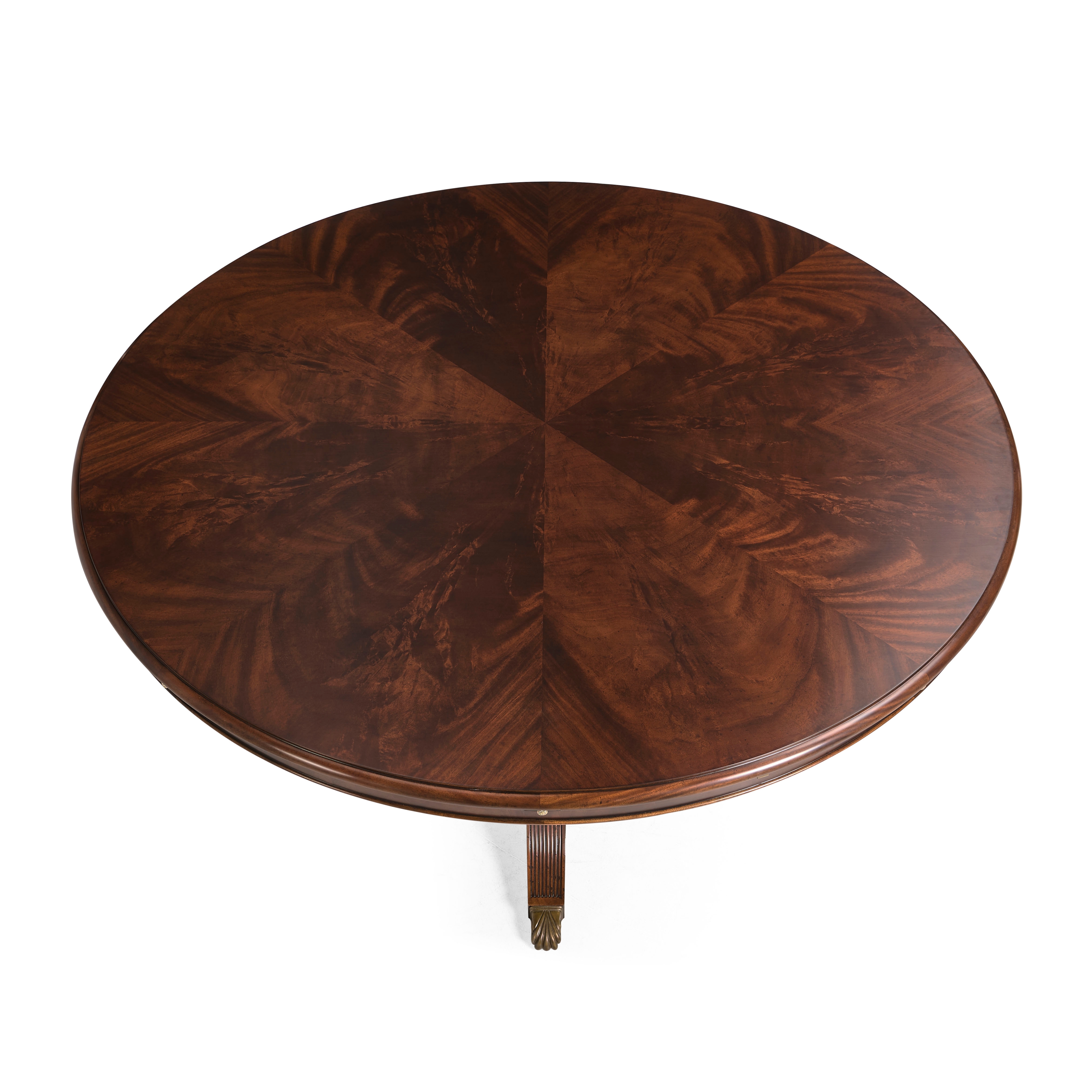Jonathan Charles JC Traditional 66" Mahogany Extending Circular Dining Table