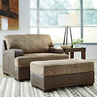 Two-Tone Chair & Ottoman