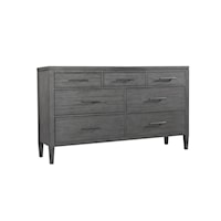 Contemporary 7-Drawer Dresser with Felt-Lined Drawers