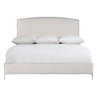 Contemporary Upholstered California King Panel Bed