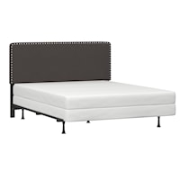 Contemporary Upholstered Full/Queen Headboard With Frame