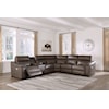 Signature Design by Ashley Salvatore Power Reclining Sectional Sofa