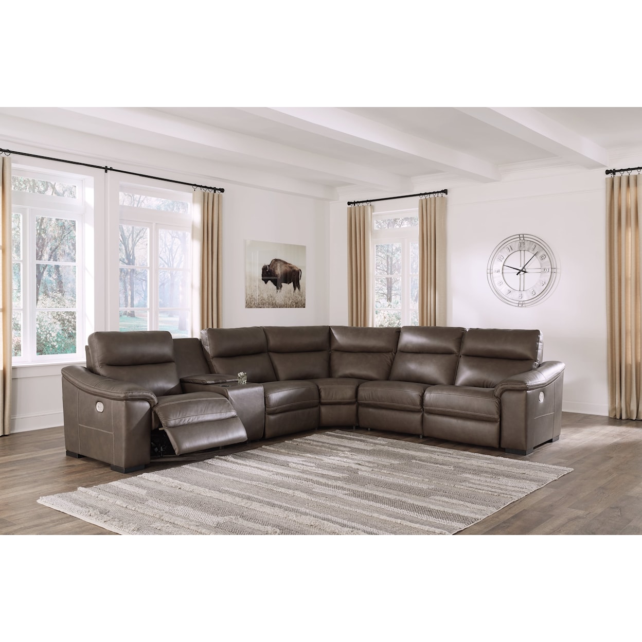 Signature Salvatore Power Reclining Sectional Sofa