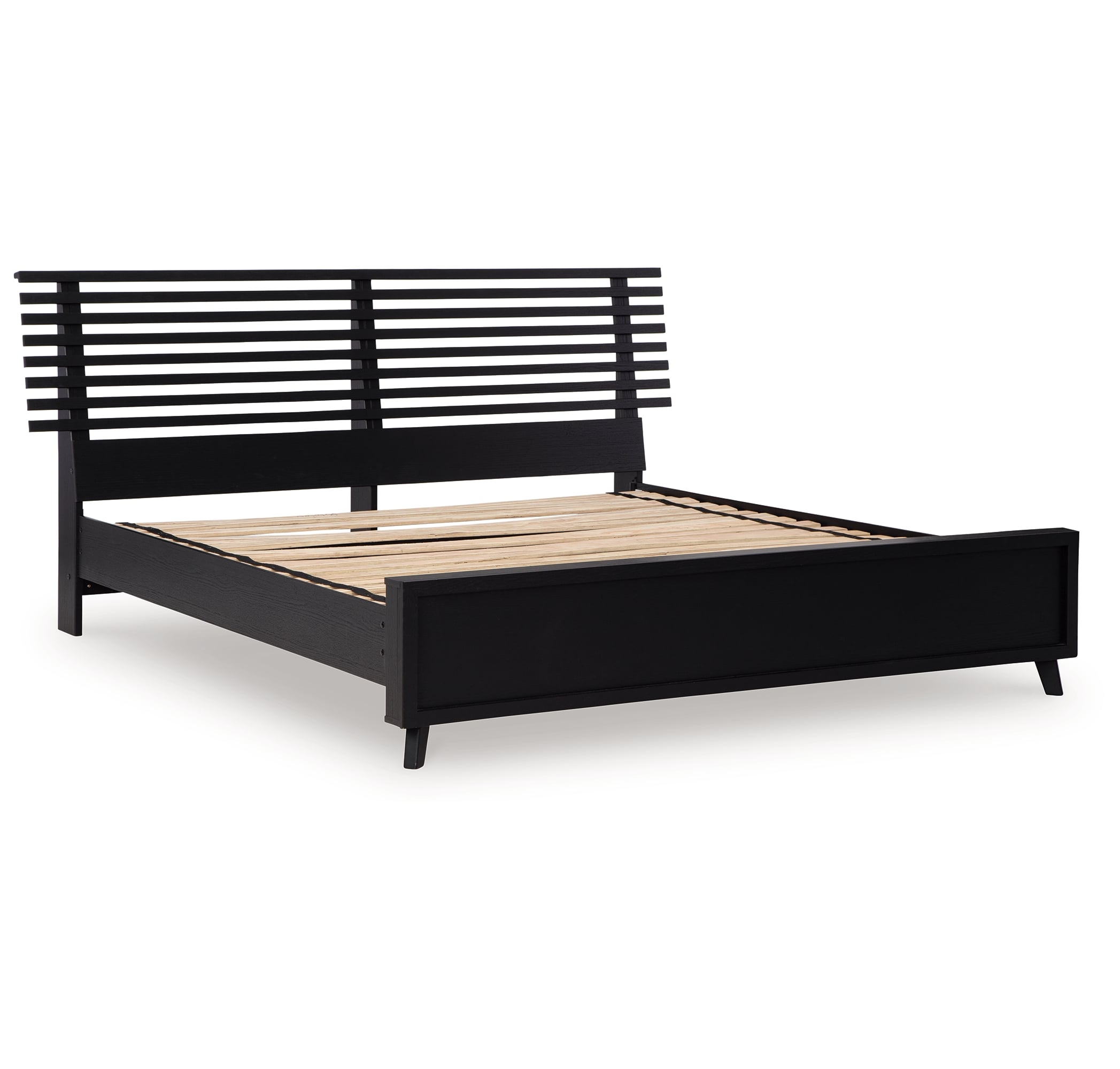 King Slat Panel Bed