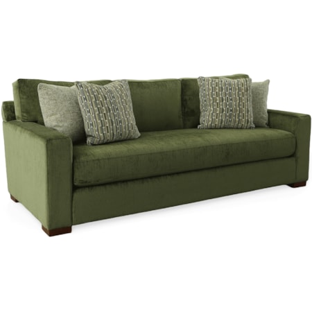 Bench Seat Sofa w/Track Arms