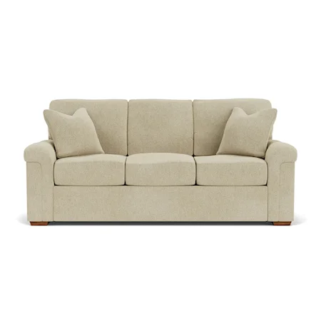 Casual Sofa with Pillow Arms