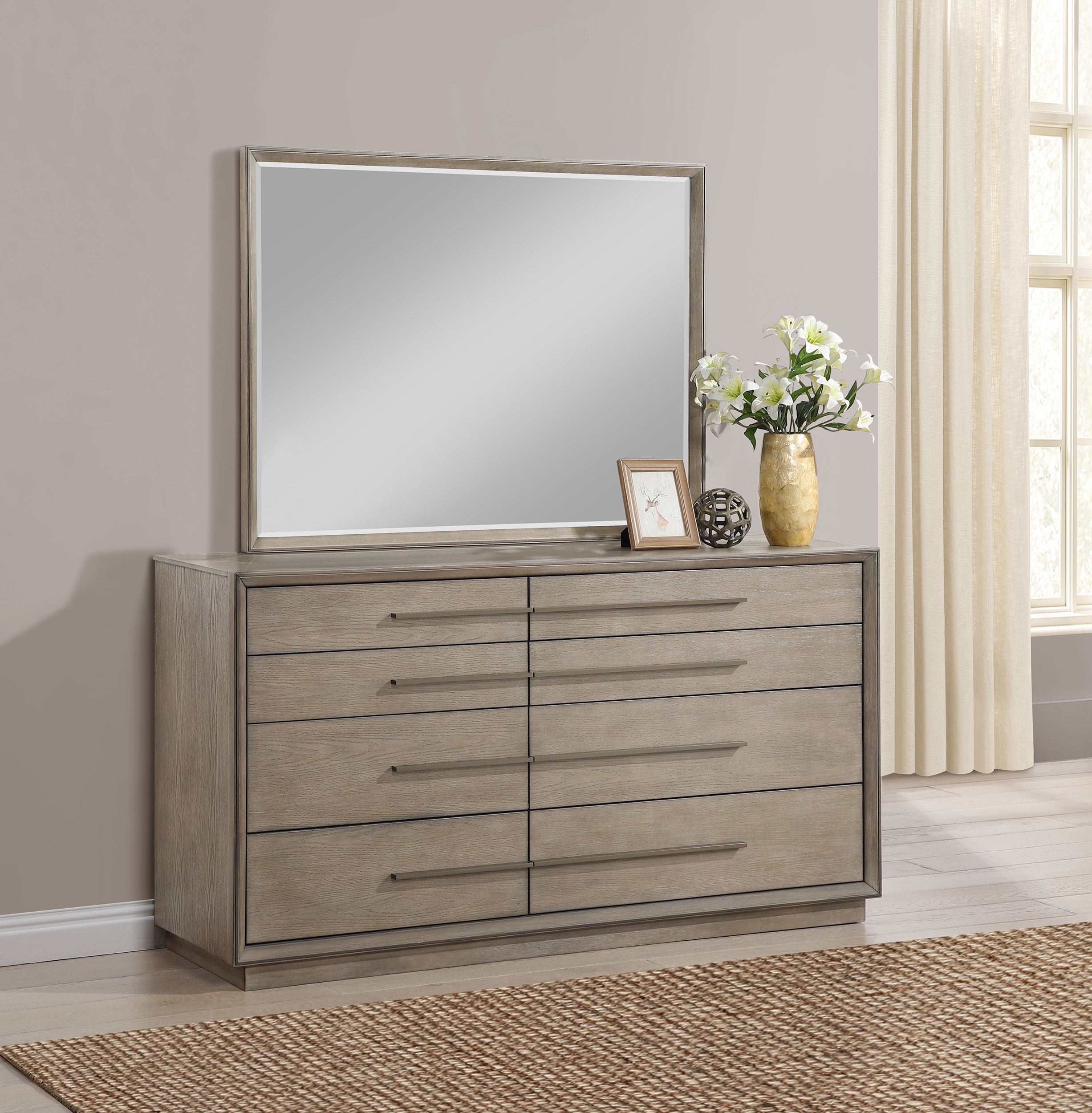 8-drawer Dresser and Mirror