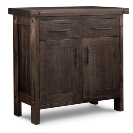 Sideboard w/2 Wood-Doors & 2/Dwrs & 1/Wood A