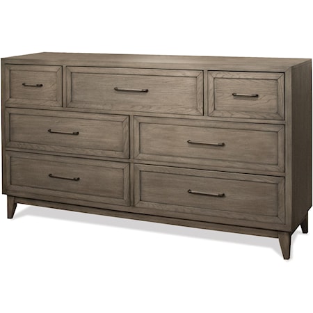 7 Drawer Dresser with Cedar Lined Bottom Drawers