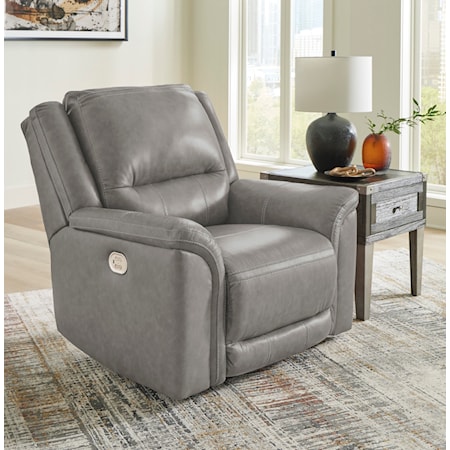 Power Recliner w/ Adj Headrest