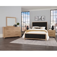 Transitional Upholstered California King Bedroom Set