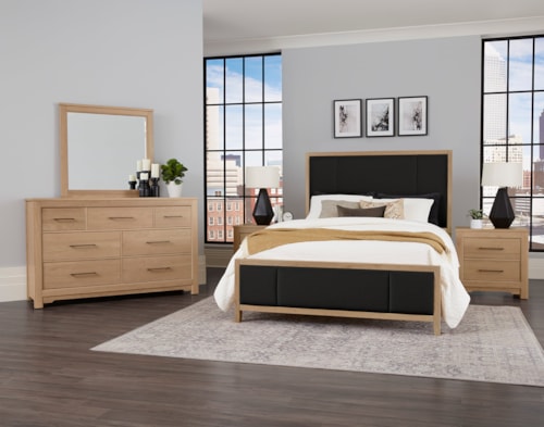 Transitional Upholstered King Bedroom Set