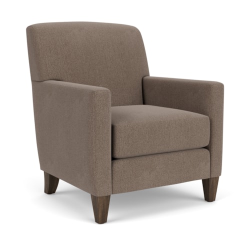 Transitional Accent Chair with Tapered Legs