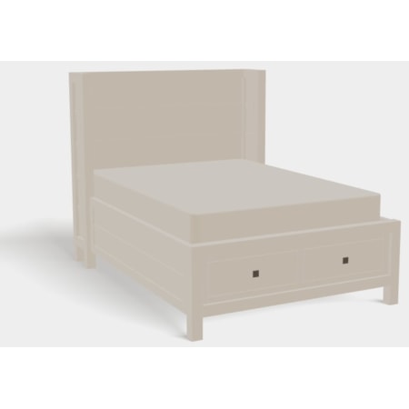 Full Footboard Storage Shelter Panel Bed