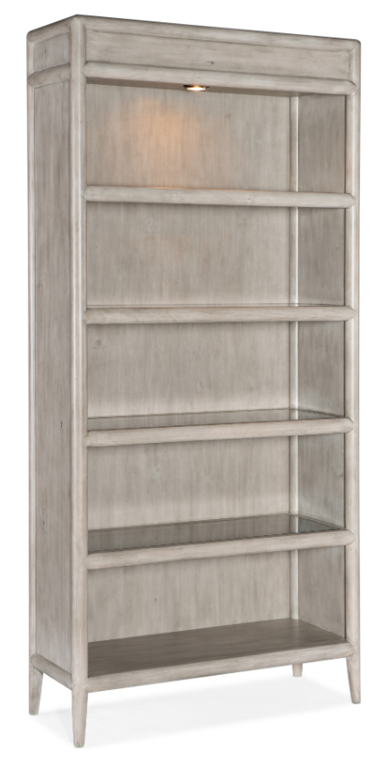 Transitional Bookcase with Open Shelving