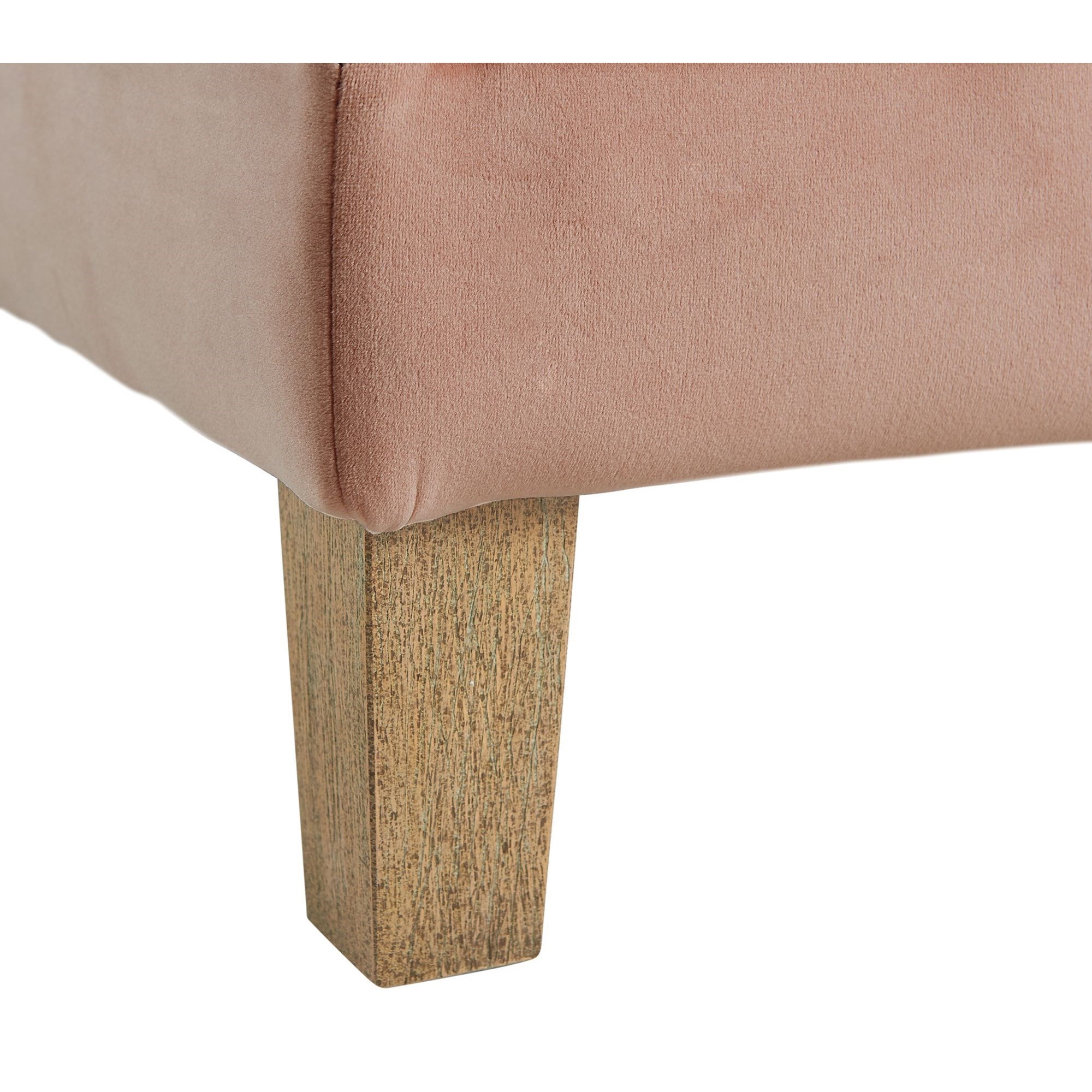 Elements International Crosby- Tufted Storage Ottoman