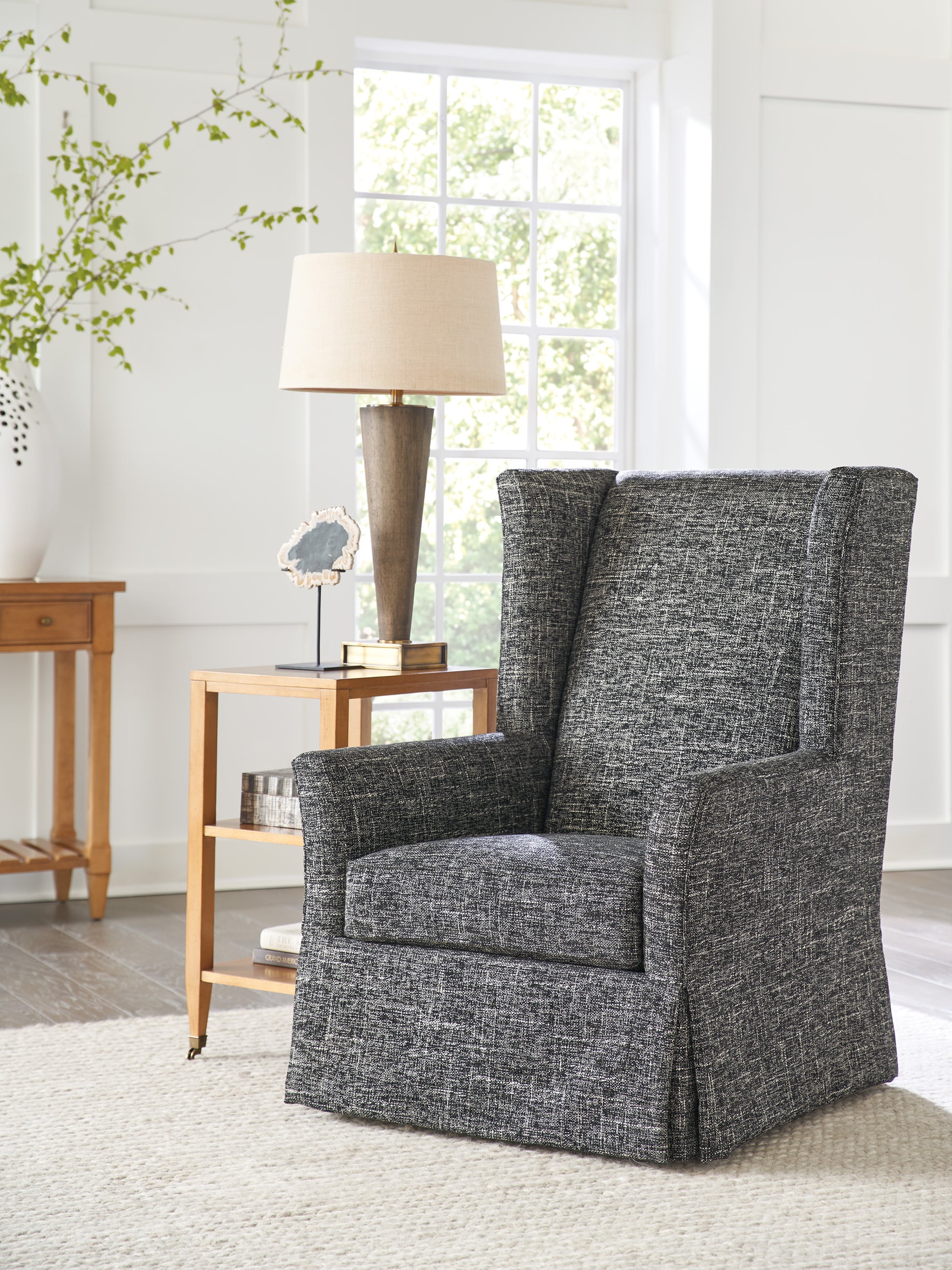 El Moro Swivel Wing Chair