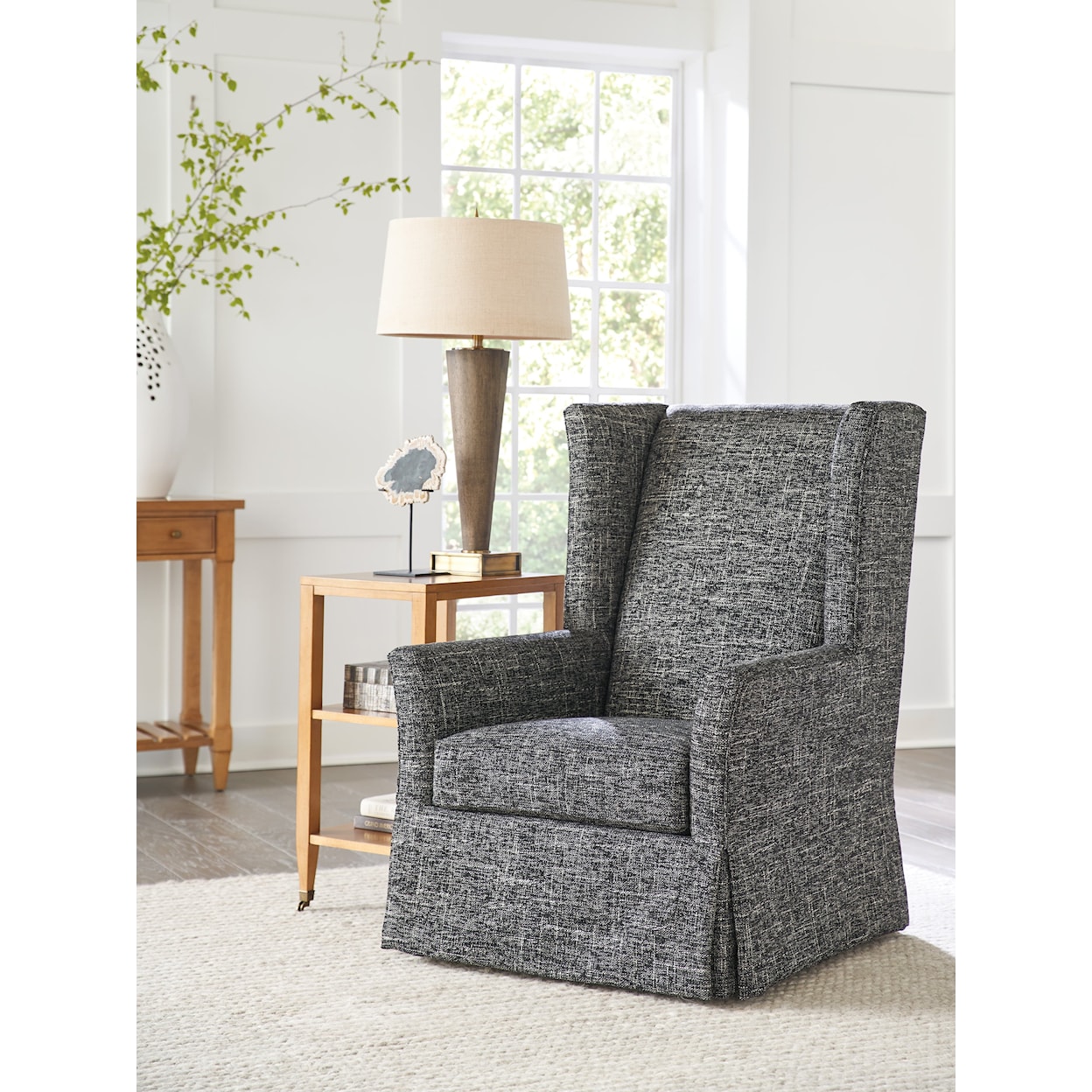 Barclay Butera Laguna El Moro Swivel Wing Chair