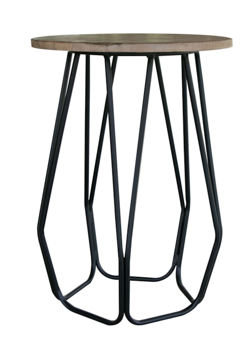 Transitional Chairside Table