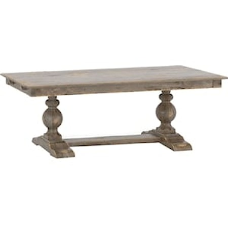 Rectangular wood table