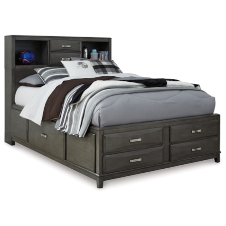 Full Storage Bed With 7 Drawers