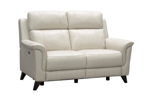 Mid-Century Modern Power Reclining Loveseat with USB Port