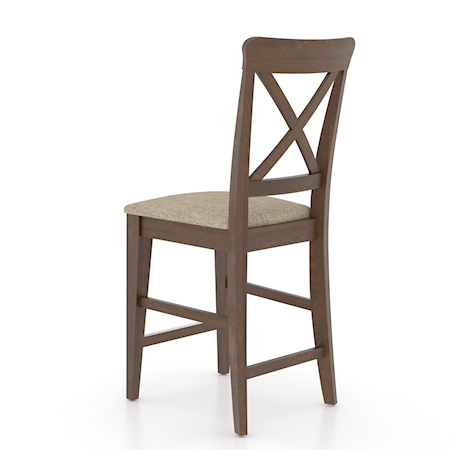 Cross-Back Counter Stool