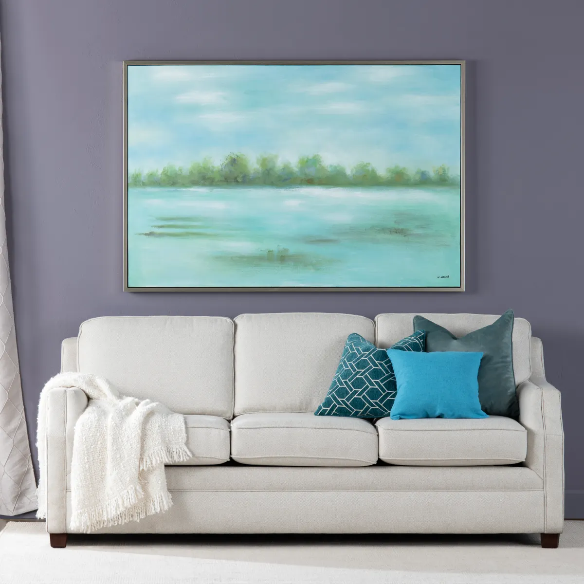 Green Paradise Oversized Painting on Canvas