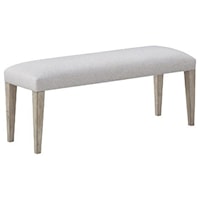 Transitional 48" Upholstered Bench