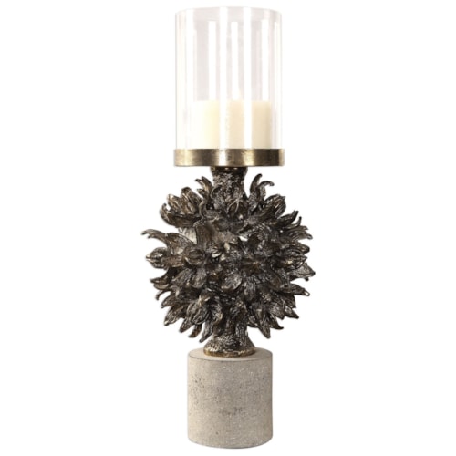 Autograph Tree Antique Bronze Candleholder