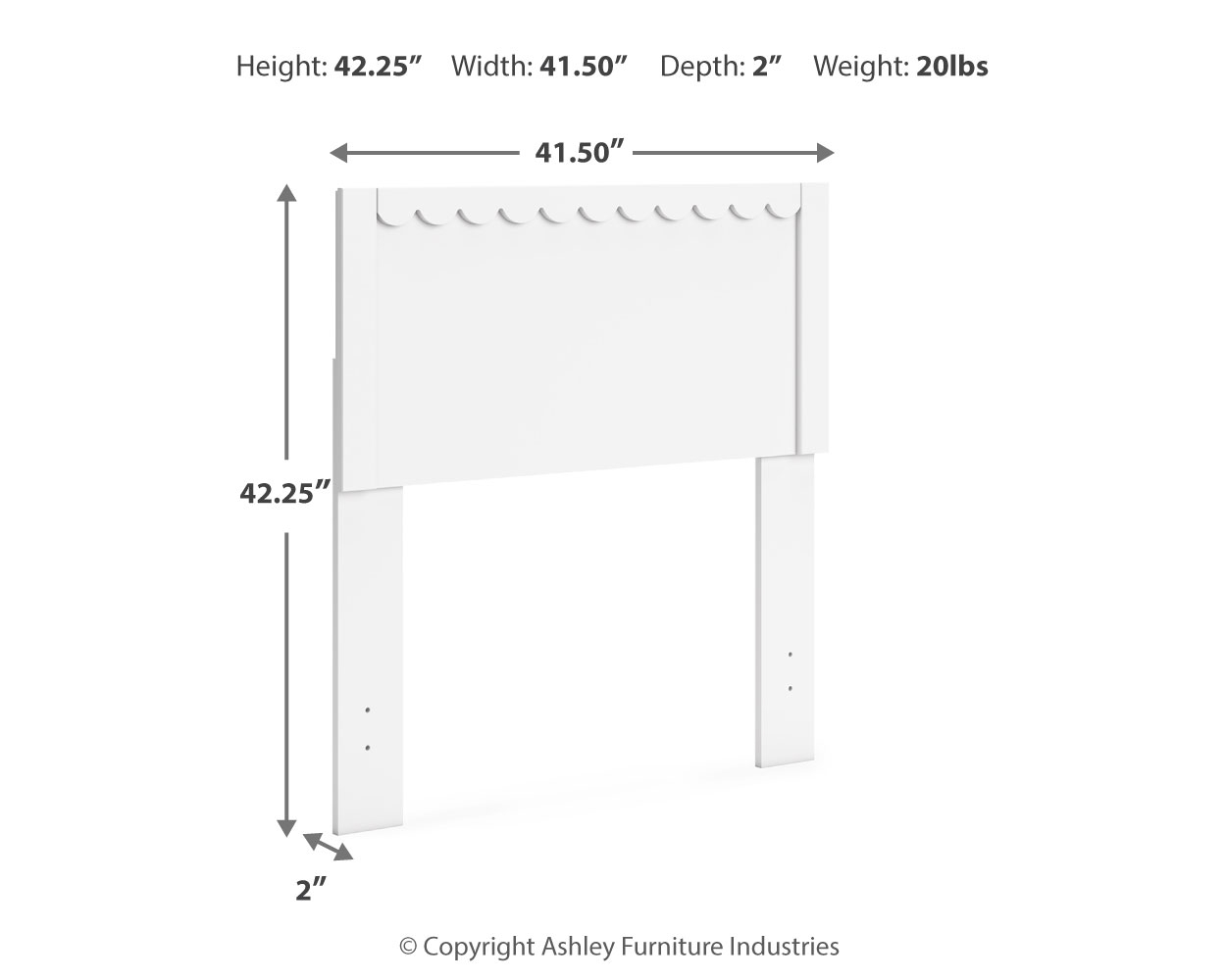 Signature Design by Ashley Hallityn Twin Panel Headboard