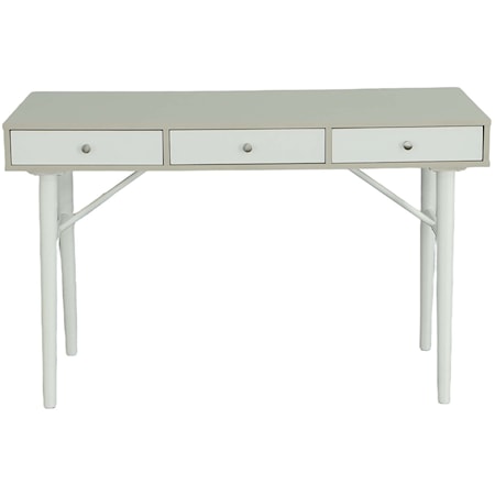 Transitional 3-Drawer Desk