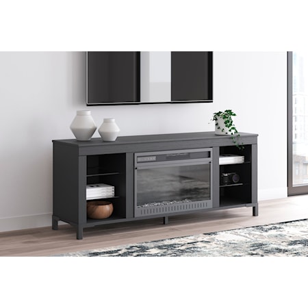 60&quot; TV Stand With Electric Fireplace